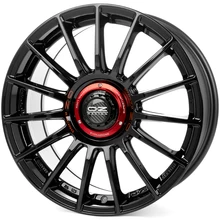 OZ Superturismo Evoluzione Gloss Black + Red Lettering