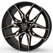 Tec Speedwheels GT9 schwarz-matt-frontpoliert Shadow Edition